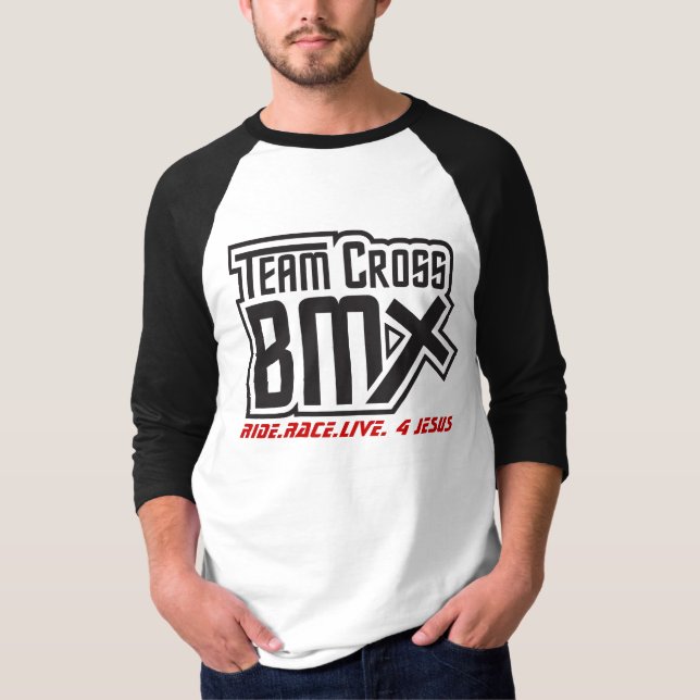 Team Cross BMX 3/4 Sleeve T-Shirt (Front)