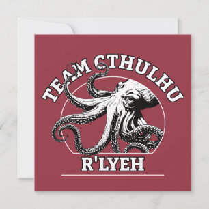 Team Cthulhu R'lyeh Lovecraft Invitation