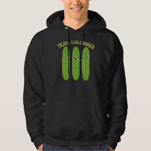 Team Cucumber Vegetable Plant Vegetarian Vegan Hoodie
