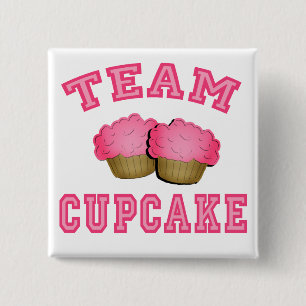 Team Cupcake Tshirts, Hoodies, Mugs, Gifts 15 Cm Square Badge