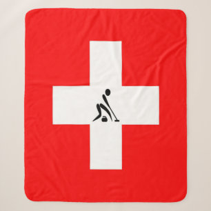 Team Curling Switzerland Sherpa Blanket