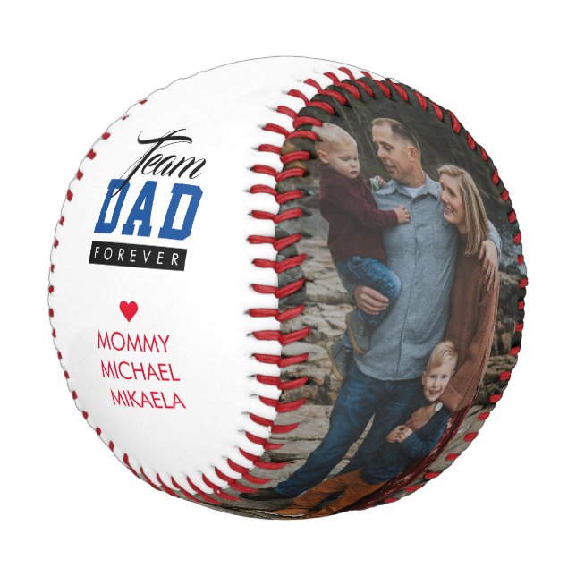 Team Dad Forever Father's Day Baseball (Angled)
