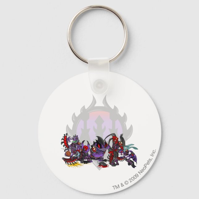 Team Darigan Citadel Group Key Ring (Front)