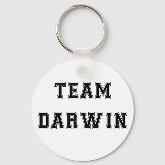 Team Darwin (B&W) Key Ring (Front)