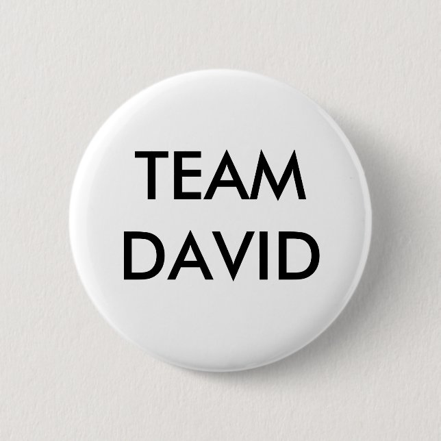 TEAM DAVID 6 CM ROUND BADGE (Front)