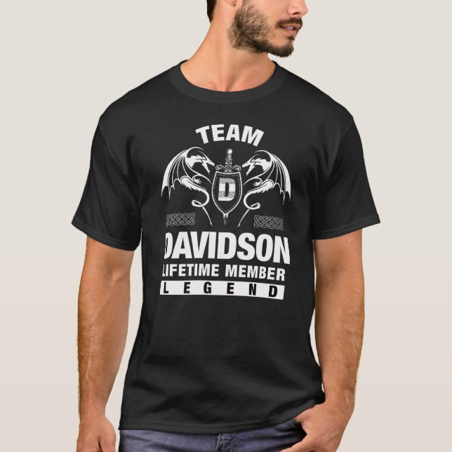 Team Davidson Lifetime Member   T-Shirt (Front)