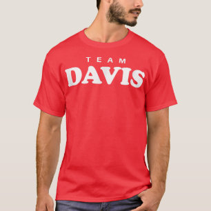 Team Davis Personalised Surname Bride Groom Family T-Shirt