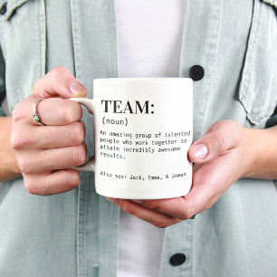 Team Definition Mug Custom Team Appreciation Gift