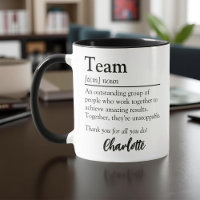Team Definition Personalised Employee Appreciation