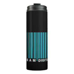 Team digital barcode for nerds thermal tumbler
