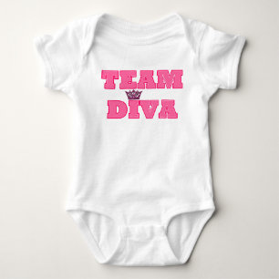 Team Diva Baby T-shirt Bodysuit