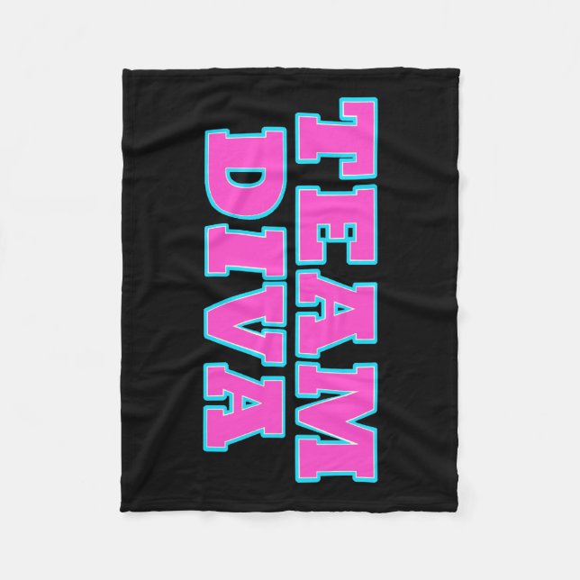 Team Diva Fleece Blankets (Front)