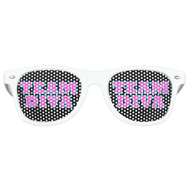 "Team Diva" Retro Sunglasses (Front)