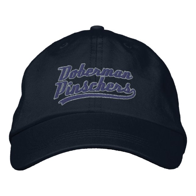Team Doberman Pinschers Embroidered Hat (Front)