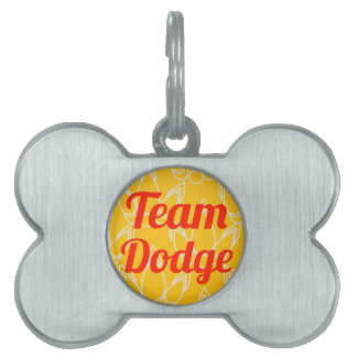Team Dodge Pet Name Tag