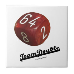 Team Double (Backgammon Doubling Cube) Tile