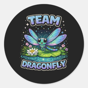 Team Dragonfly Classic Round Sticker