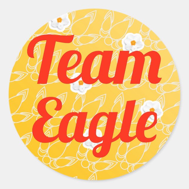 Team Eagle Classic Round Sticker (Front)