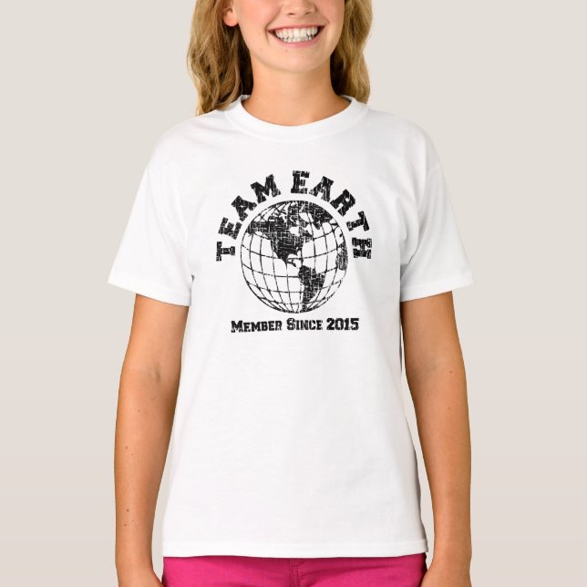 Team Earth : Member since 2015 T-shirt (Front)