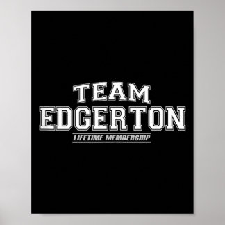 Team Edgerton _ Proud Family Surname Last Name Poster