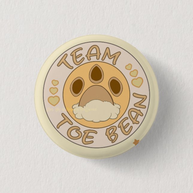 Team Eevee Toe Beans 3 Cm Round Badge (Front)