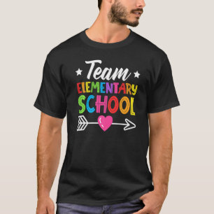 Team Elementary School Teacher Student Kid Back To T-Shirt