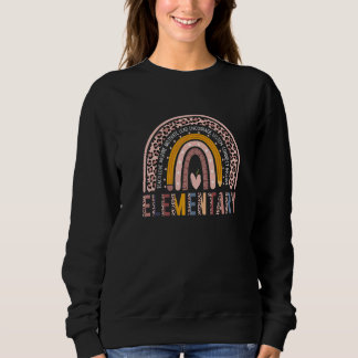 Team Elementary Squad Back To School Rainbow Kids  Sweatshirt