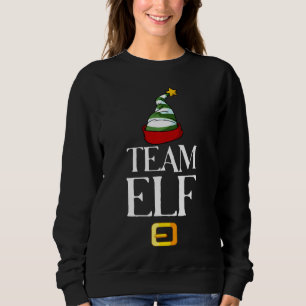 Team Elf Christmas Family Santa Costume Matching P Sweatshirt