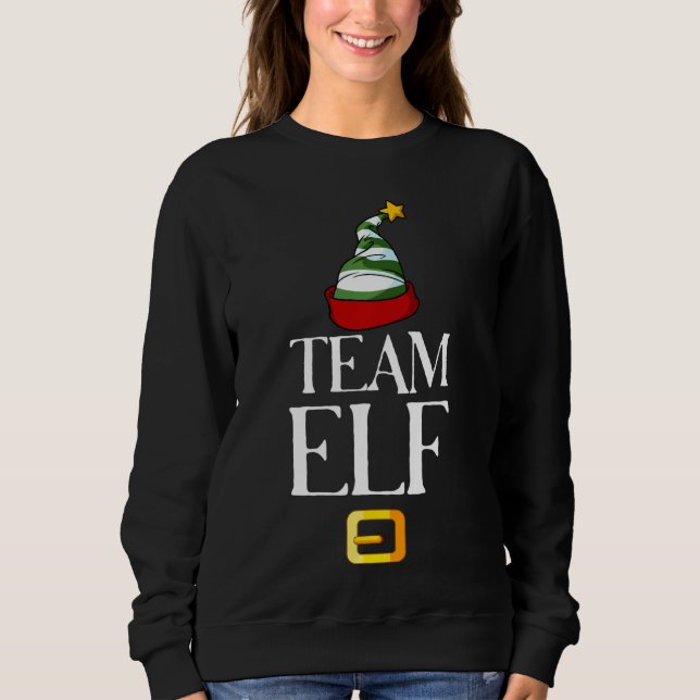 Team Elf Christmas Family Santa Costume Matching P Sweatshirt (Front)