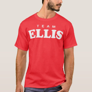 Team Ellis Personalised Surname Bride Groom Family T-Shirt