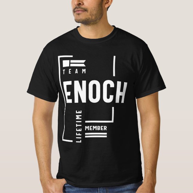 Team Enoch Lifetime Member Personalised Name T-Shirt (Front)