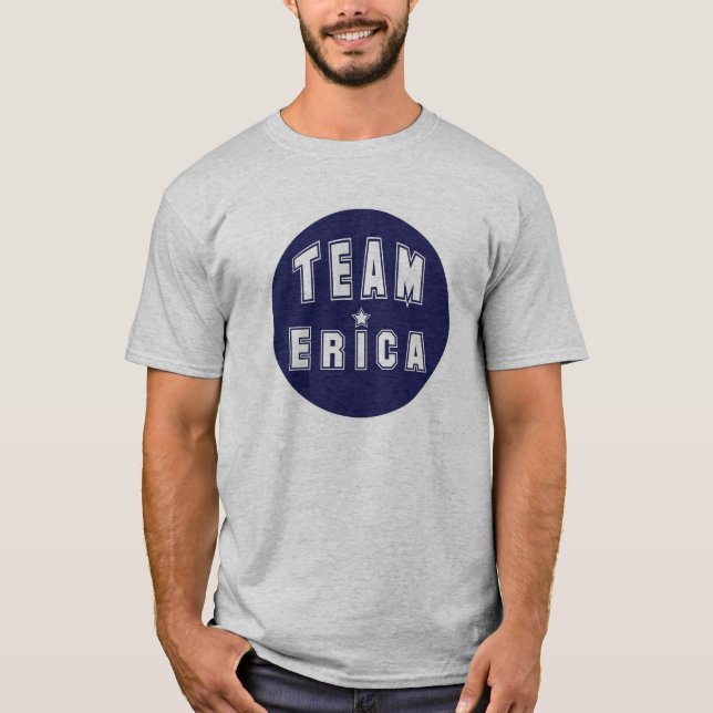 Team Erica Navy T-Shirt (Front)