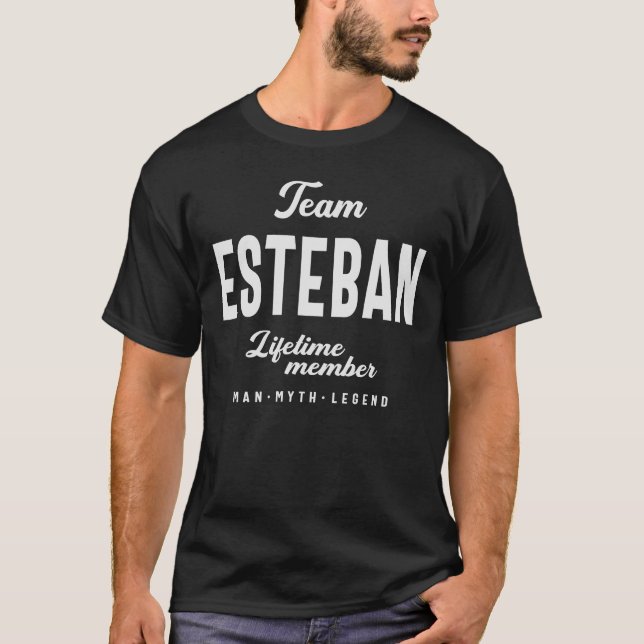 Team Esteban Personalised Name Esteban T-Shirt (Front)