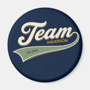 Team family gathering cold sport logo magnet