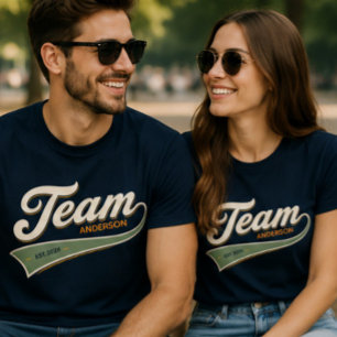 Team family gathering cold sport logo T-Shirt