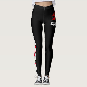 Team & Fan Black/Red/White Mascot Leggings