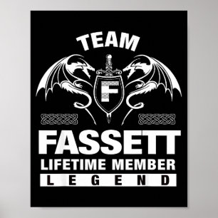 Team Fassett Lifetime Member Gift Illustration Poster
