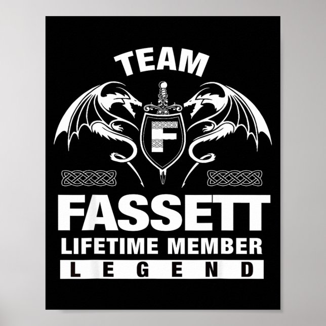 Team Fassett Lifetime Member Gift Illustration Poster (Front)