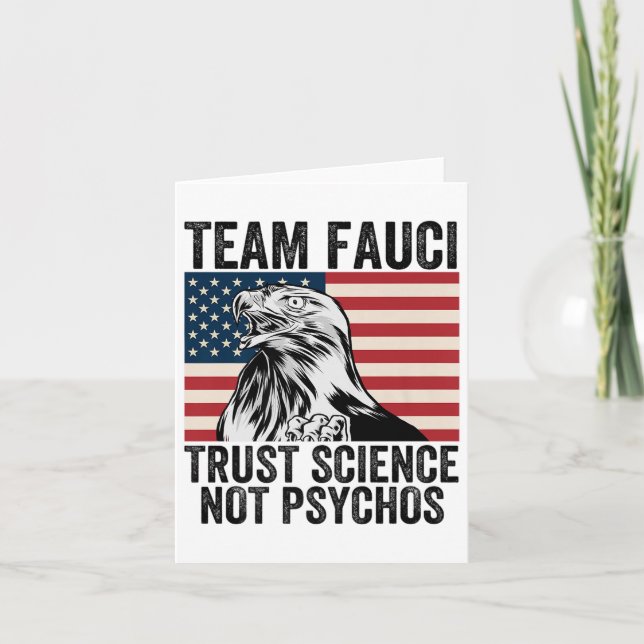 Team Fauci Anti Trump Dr Anthony Fauci 2028 Premiu Card (Front)
