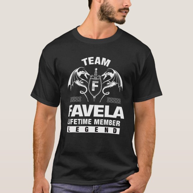 Team Favela Lifetime Member   T-Shirt (Front)