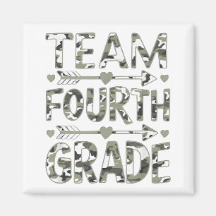 Team Fifth Grade Back To School Day Camo Teachers Magnet