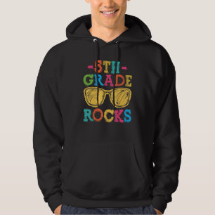 Team Fifth Grade Hello 5th Grade Rocks Back To Sch Hoodie