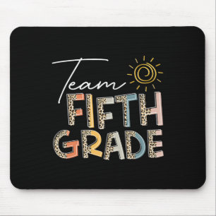 Team Fifth Grade Sunset Byck To School 5th Grade O Mouse Pad