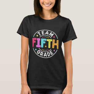 Team Fifth Grade Teacher Ck To School 5th Grade Sq T-Shirt
