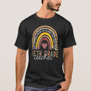 Team Fifth Grade Teacher Squad Rainbow  5th Grade T-Shirt