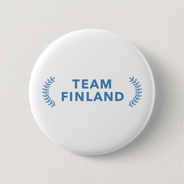 Team Finland 6 Cm Round Badge (Front)