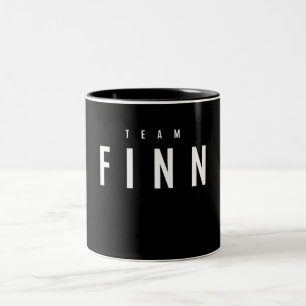Team Finn Personalised Name Two-Tone Coffee Mug