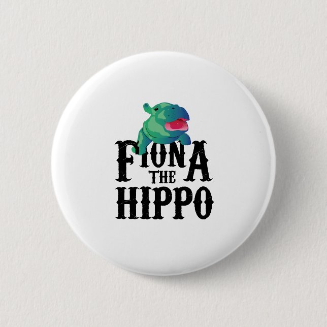 Team Fiona The Hippo Love Hippopotamuss 6 Cm Round Badge (Front)