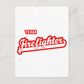 Team Firefighter Postcard