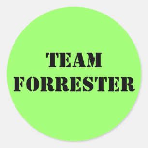 TEAM FORRESTER CLASSIC ROUND STICKER